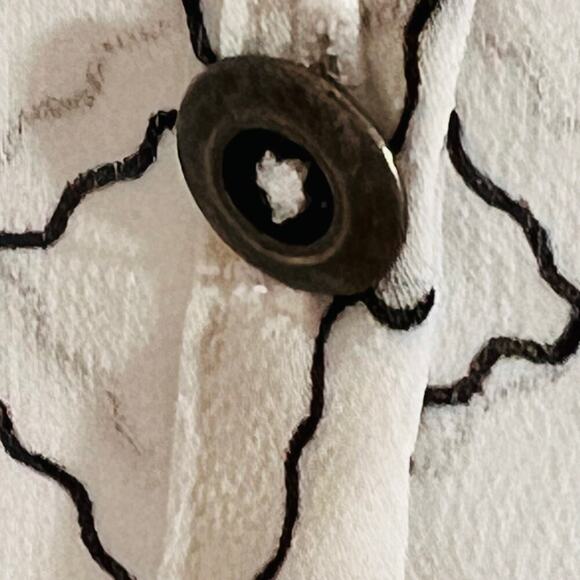 CAbi Chessboard Crepe Blouse Small Relaxed Fit Black White - Picture 7 of 9